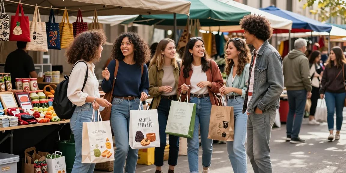 Group of friends shopping at a lively market, embracing local culture and products at https://forumup.org/shop/search.php?ca_id=&addr1=&addr2=&addr3=&schKeyword.
