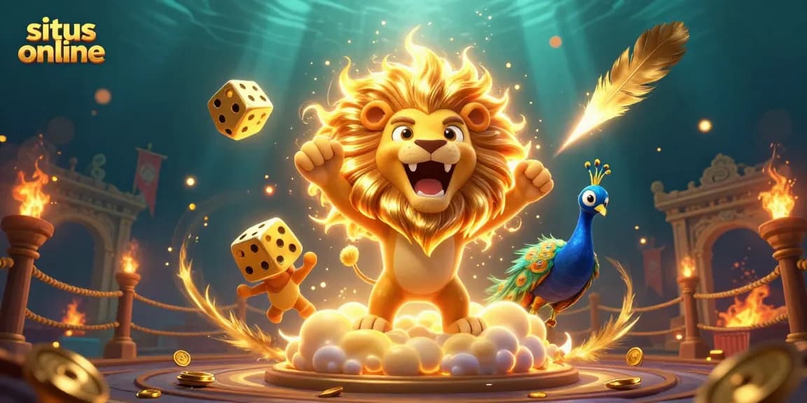 Memenangkan jackpot situs online dengan karakter animasi ceria dan elemen permainan kasino yang menarik