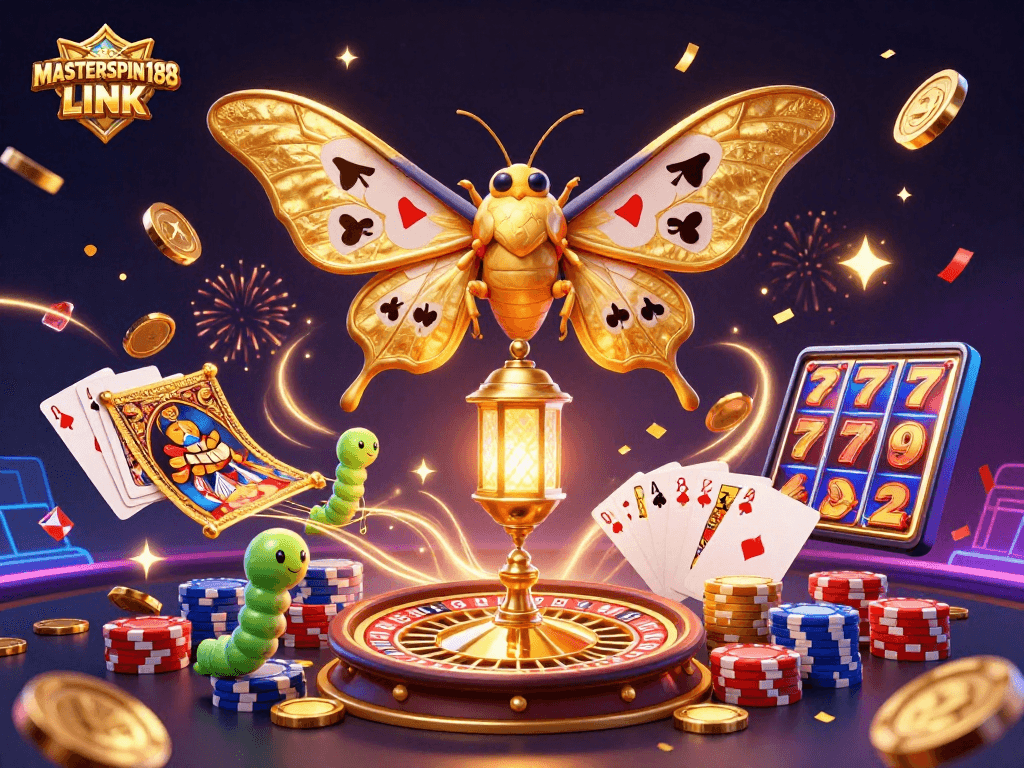 Experience MASTERSPIN188 LINK with vibrant casino scenes and sparkling winnings.