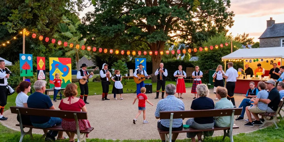 People enjoying m98 true wallet benefits at the Mercredi du Thabor festival in Brittany, celebrating local culture.