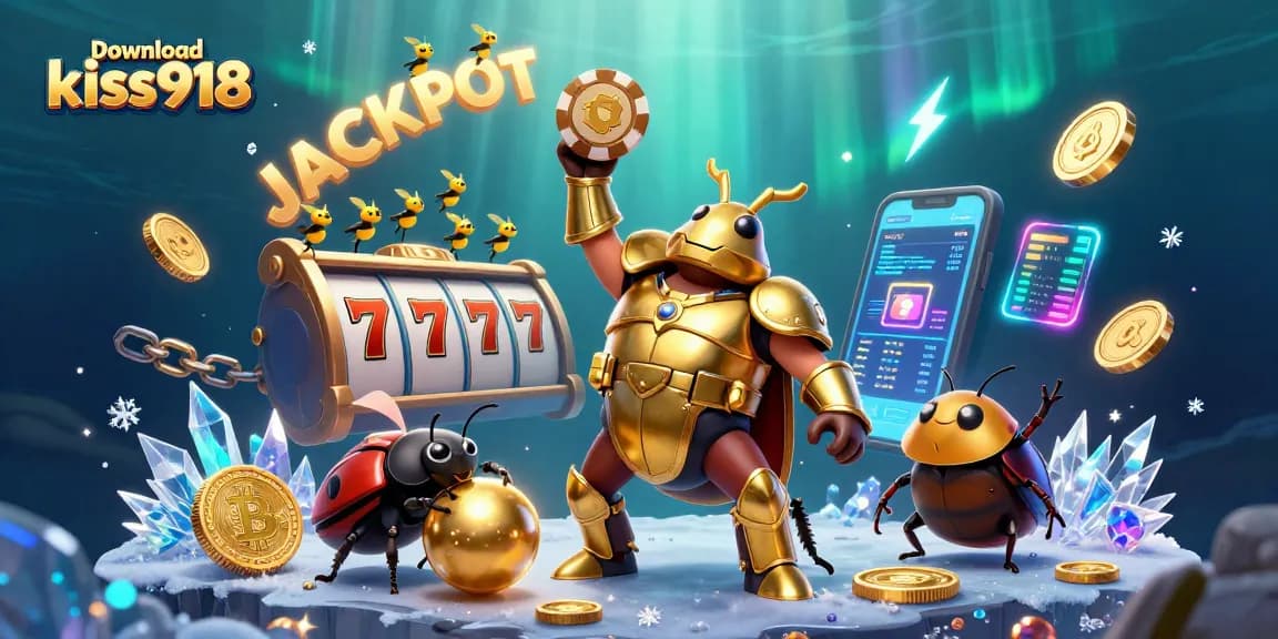 Spin to win with download kiss918 in an exciting 3D casino adventure featuring vibrant characters and elements.