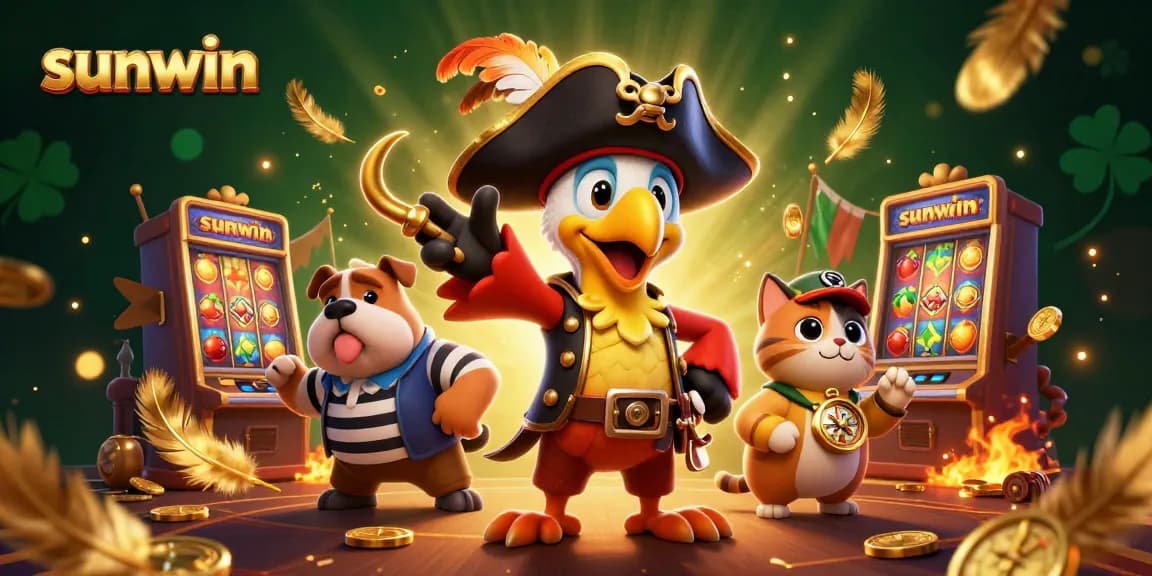 Experience dynamic slot gameplay with sunwin's 3D pirate-themed adventure illustration.