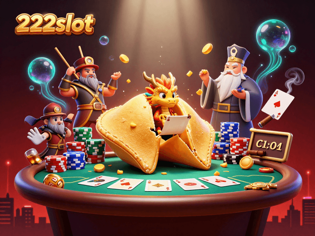 Mainkan slot online di 222slot dengan tema kasino mengesankan yang menghadirkan keseruan.