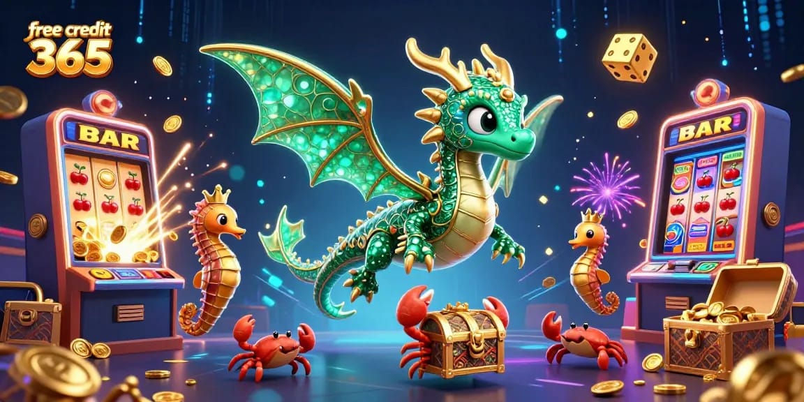 Experience thrilling wins with free credit 365 in a vibrant 3D casino world bursting with action.