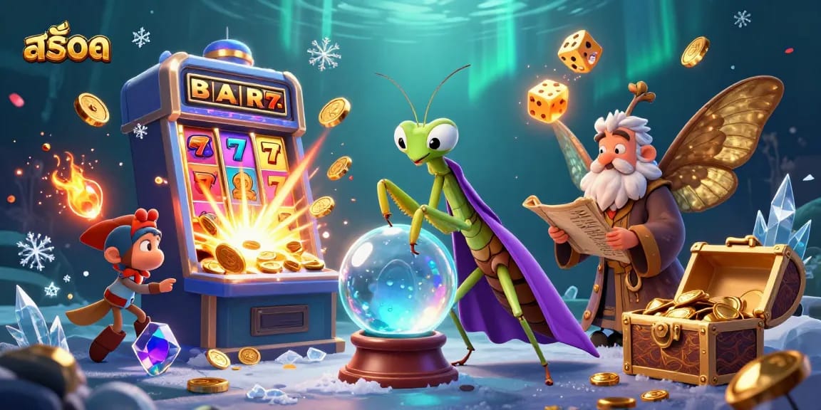 Engage with สล็อต gameplay and experience vibrant casino magic in this stunning illustration.