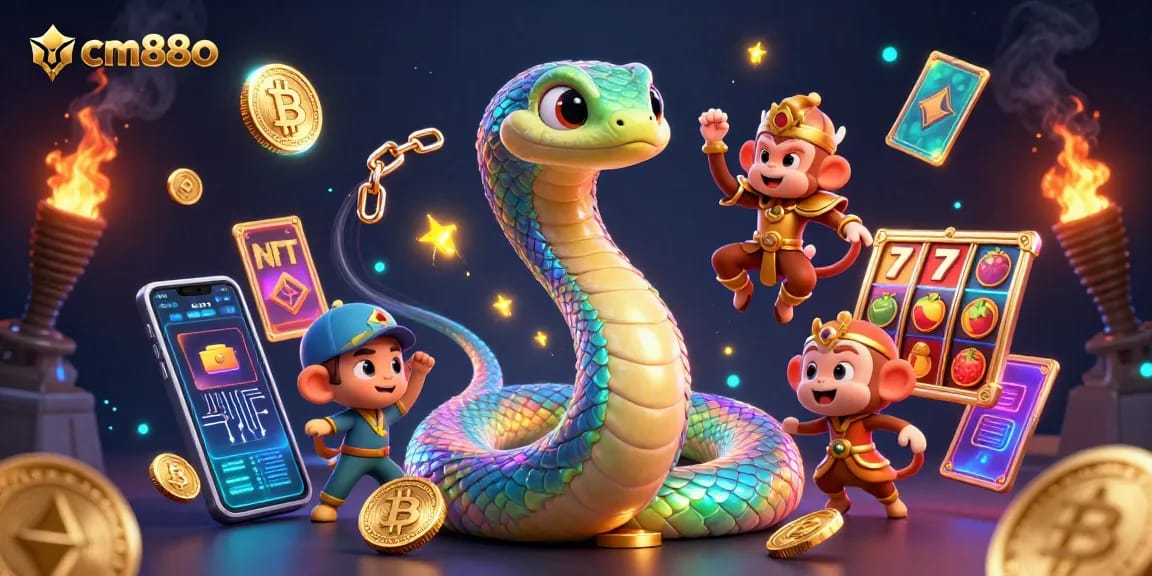 Experience exciting wins with cm88o in a vibrant slot-themed fantasy illustration.