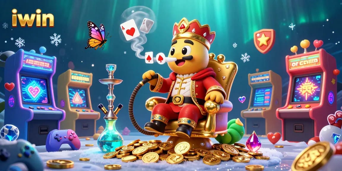 Experience the excitement at iwin with a vibrant 3D casino scene filled with dynamic gaming elements.