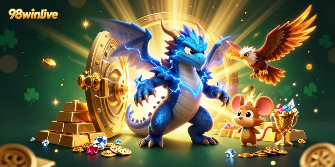 Play thrilling games at 98winlive with the dynamic scene of powerful characters and riches.