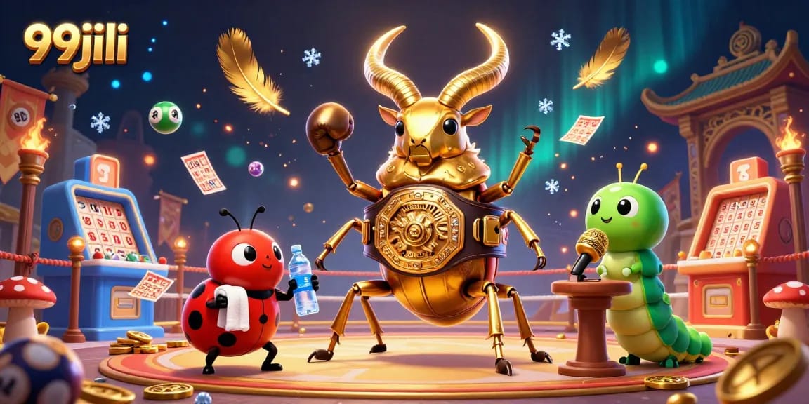 Experience the dynamic betting excitement with 99jili's vibrant lottery scene illustration featuring engaging characters and thrilling game elements.