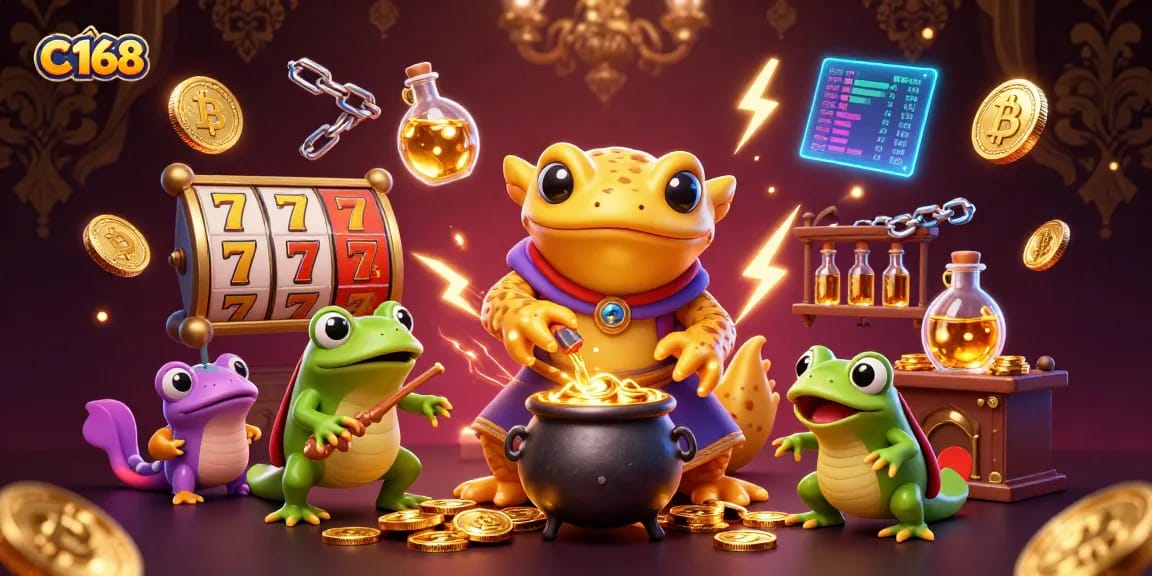 C168 elevates your gaming experience with dazzling slot action and vibrant alchemy themes.