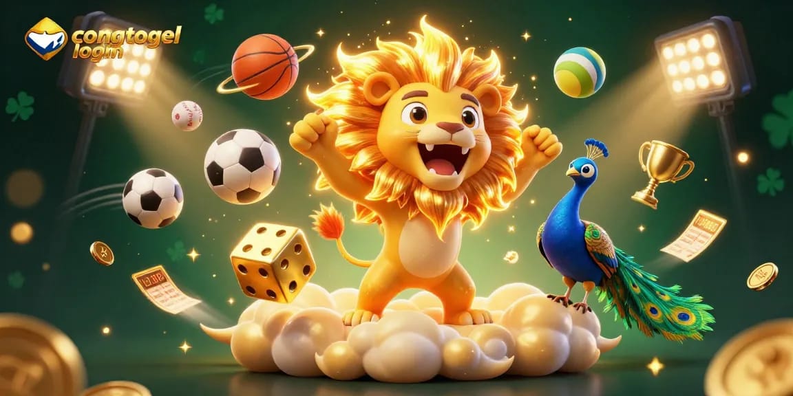 Experience the thrill of winning with congtogel login as a vibrant 3D illustration captures the excitement of sports betting.