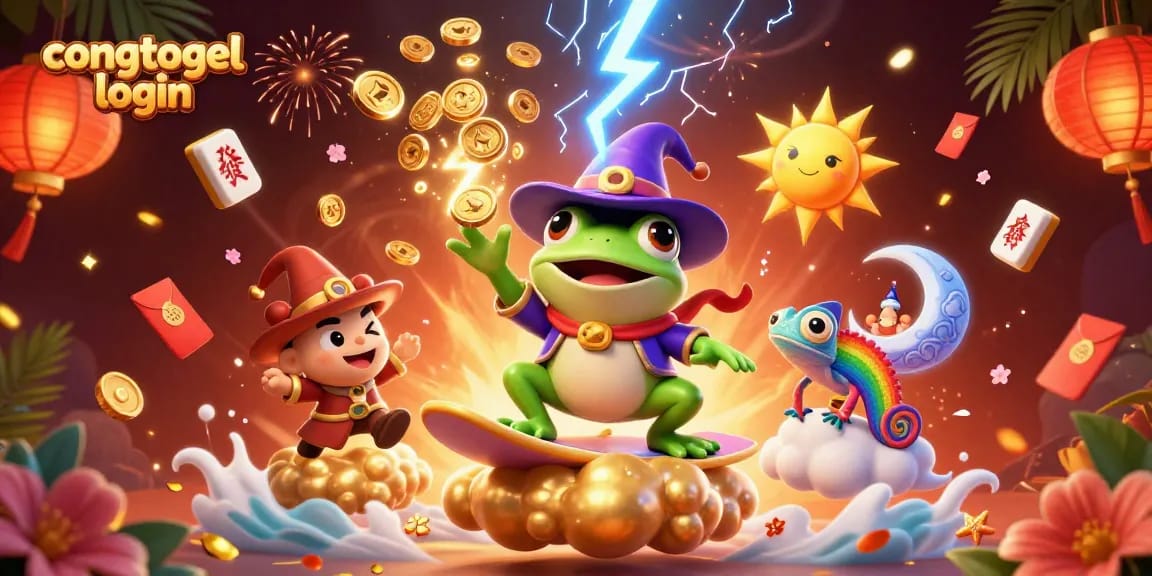 Join the excitement with congtogel login and win as luck soars in this vibrant 3D casino scene!