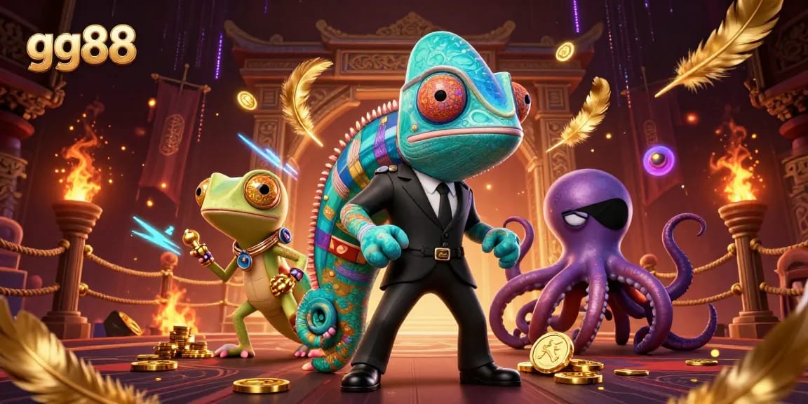 Engage with the vibrant gg88 casino world featuring colorful characters and dynamic gaming elements.