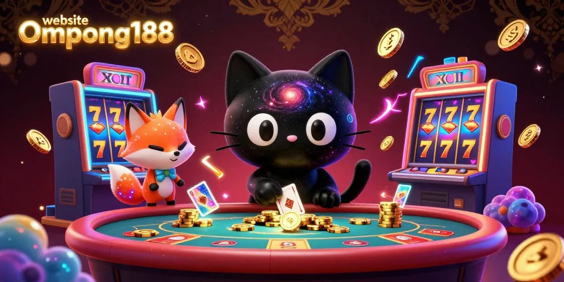 Menangkan chips emas dan kartu di kasino dengan website Ompong188 yang penuh warna dan menarik.