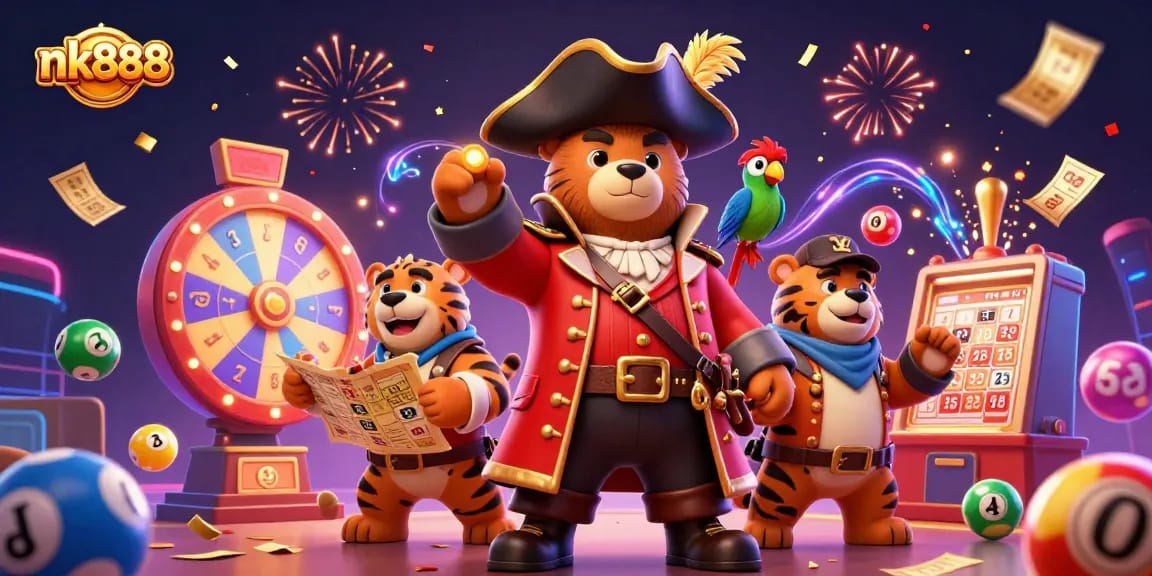 Engage with exciting nk888 lottery games featuring vibrant characters and dynamic elements.
