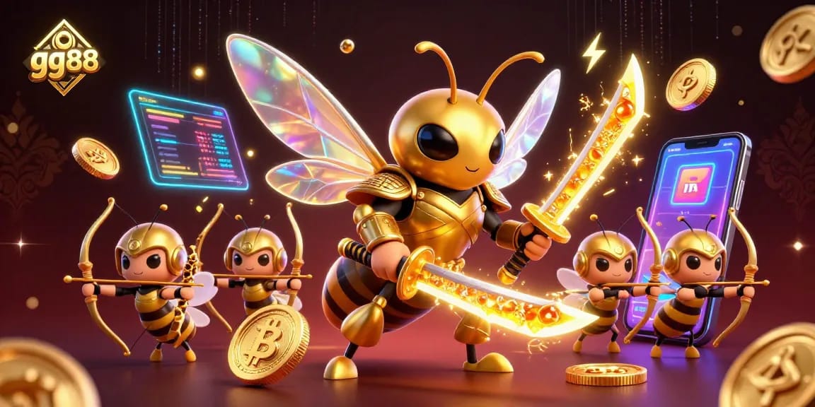 Experience the thrilling world of gambling with gg88 as the golden hornet samurai engages in action with cryptocurrencies.