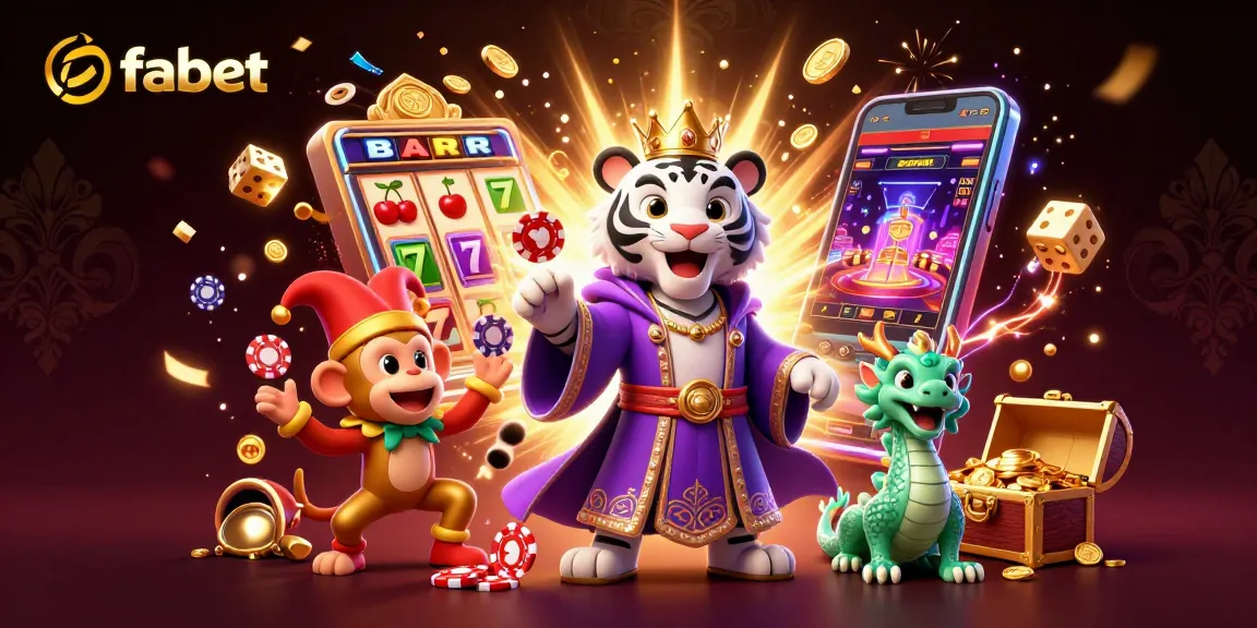Join the thrilling world of fabet with exciting slot machines and vibrant casino characters!
