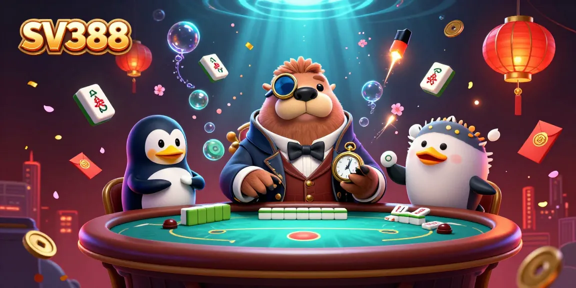 Engage with SV388's thrilling live cockfighting action showcasing vibrant characters and gaming elements.
