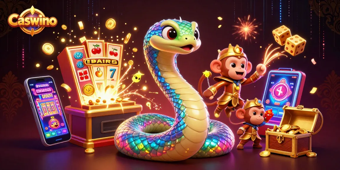 Win big with Caswino Casino’s vibrant jackpot scene featuring dynamic game elements and captivating characters.