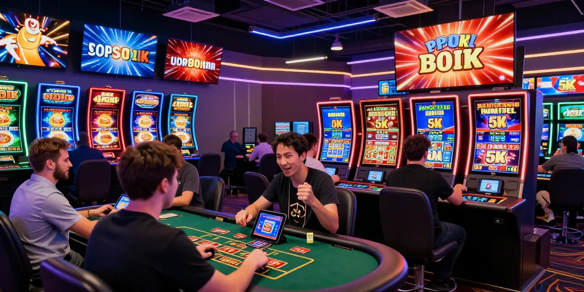Exciting online casino environment highlighting slot deposit 5k options with players engaged and dynamic visuals.
