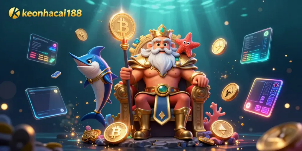 Place bets with keonhacai188 as 3D characters engage in dynamic casino action.