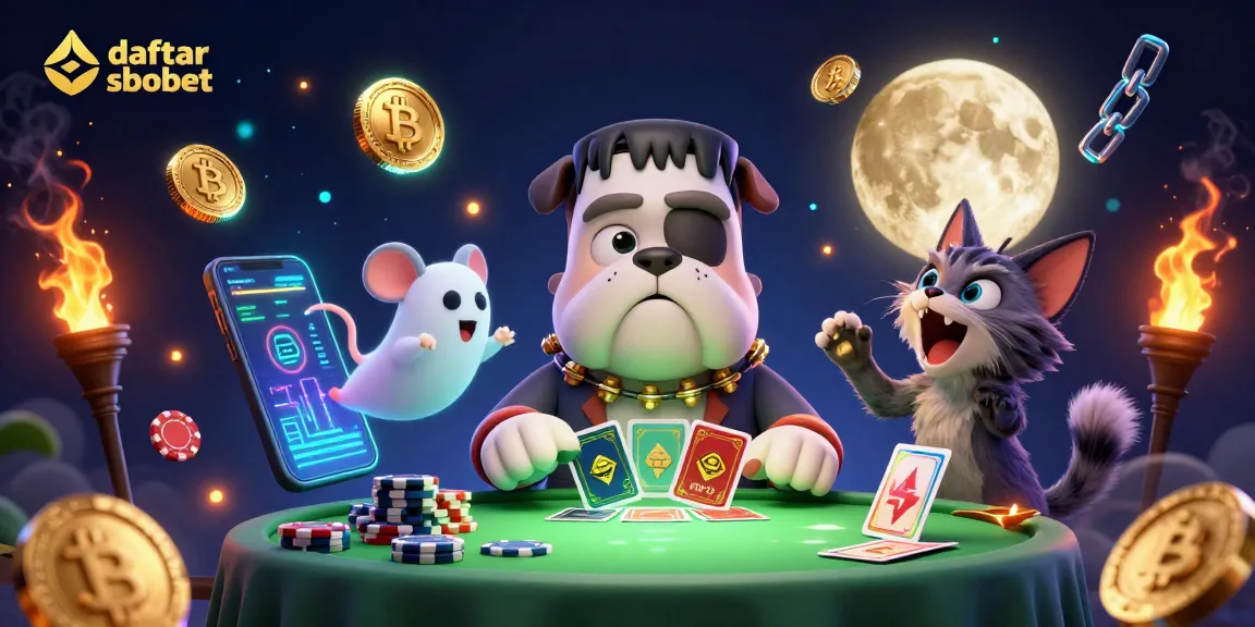 Engage with daftar sbobet at the vibrant casino scene with dynamic characters and crypto elements