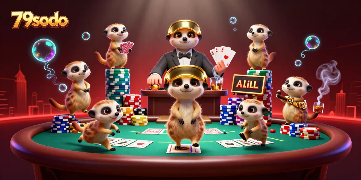 Experience thrilling gameplay at 79sodo with meerkats running an exciting casino operation.