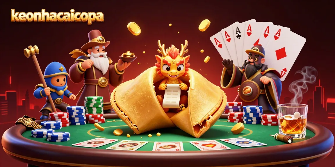 Engage in exciting gameplay and strategy with keonhacaicopa's unique fortune cookie scene.