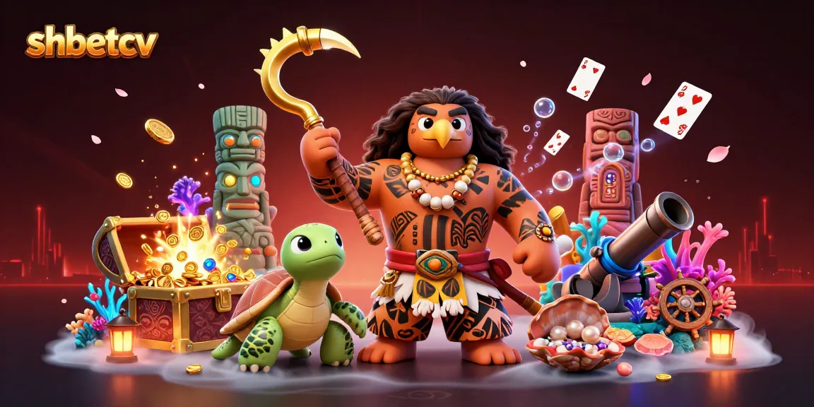 Engage in thrilling adventures at shbetcv, featuring an epic casino scene with vibrant characters and treasures.