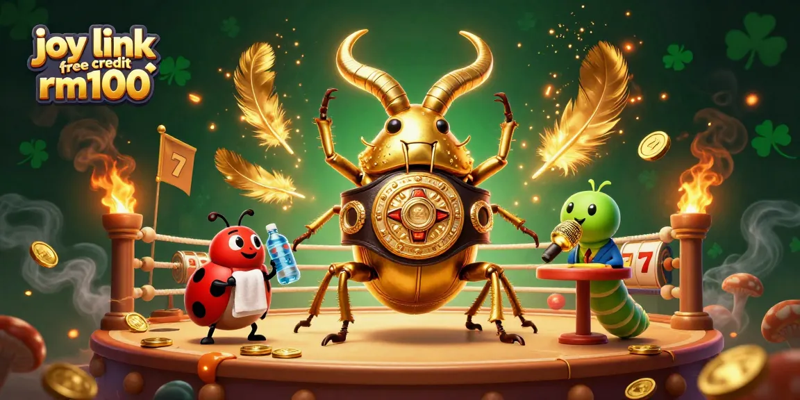 Experience winning moments with joy link free credit rm100 in an action-packed 3D casino scene.