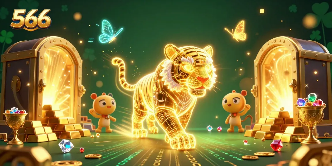 Engage with 566's thrilling casino experience amid neon light energy and golden treasures.