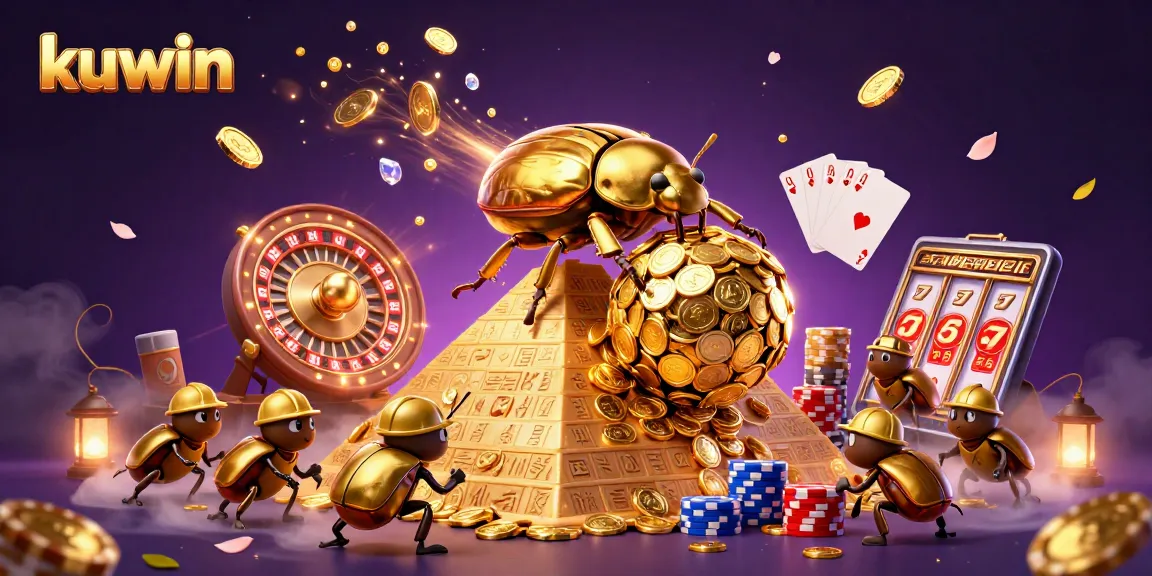 kuwin offers players a thrilling casino experience with golden coins and dynamic gaming elements.