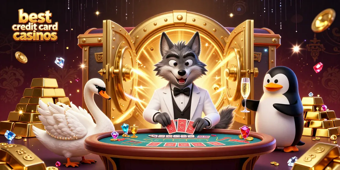 Experience the excitement at the best credit card casinos showcasing a lively baccarat scene with engaging characters.