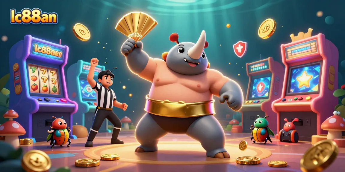 Engage in thrilling gameplay with lc88an's vibrant casino scene featuring colorful elements and action.