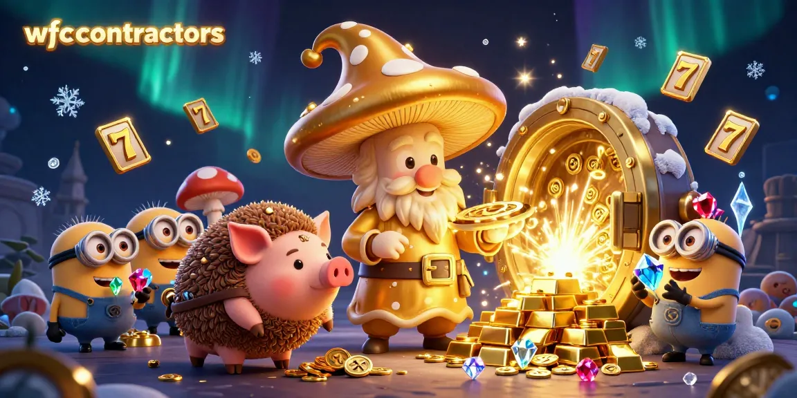 wfccontractors transforms gambling luck with a magical scene of treasure, wizards, and joyful game elements