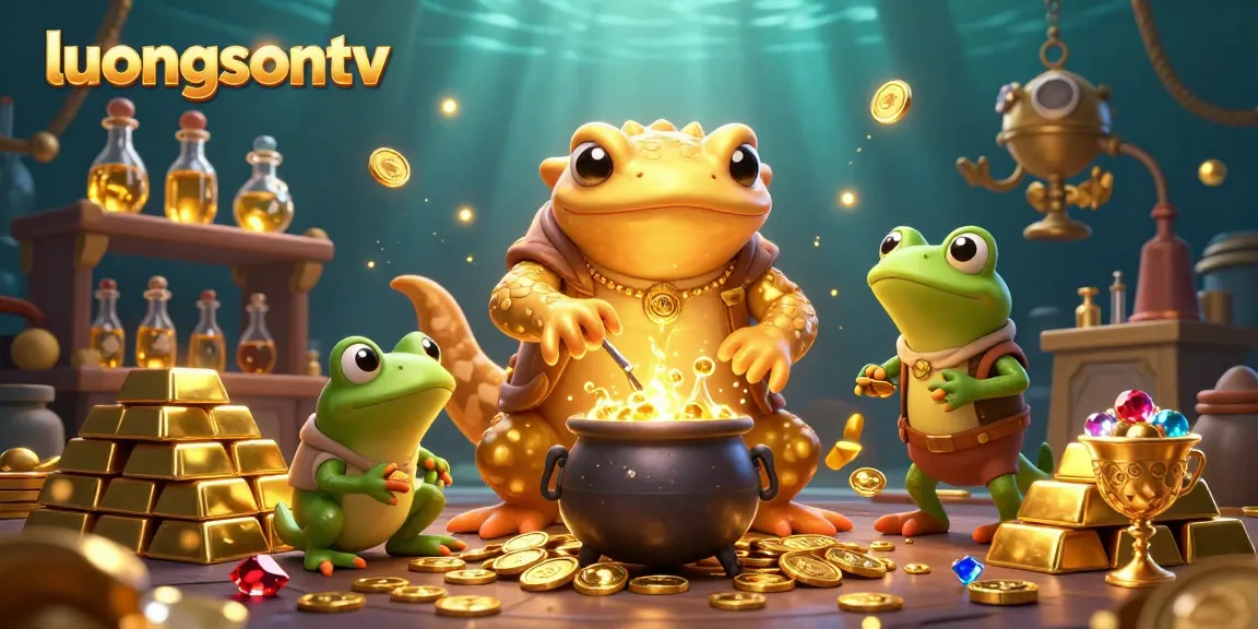 Experience luongsontv's magical world of treasures as a golden salamander alchemist transforms metals into gold.