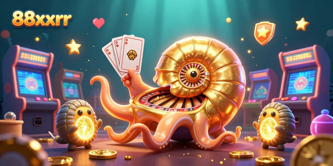 Experience exciting wins with 88xxrr games featuring a giant nautilus as a roulette wheel and glowing ammonite companions.