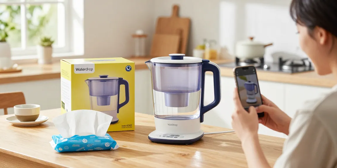 Waterdrop ED01AW Electric Water Filter Pitcher for online shopping and product reviews.