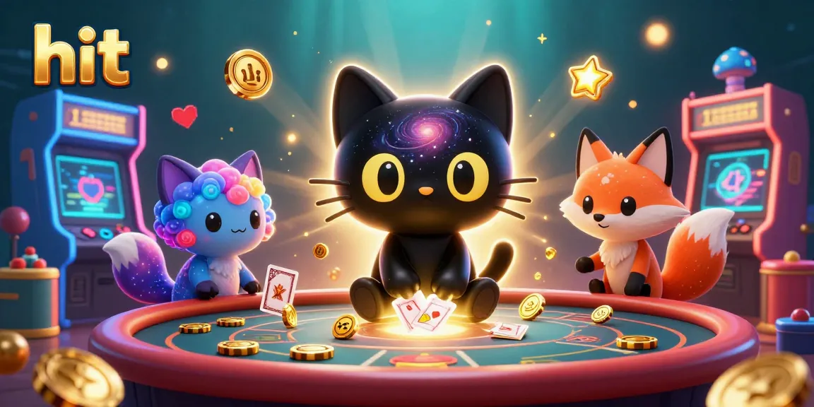 Experience the hit action at the vibrant cosmic casino with a playful black hole cat.