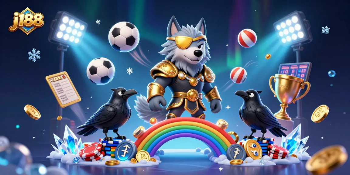Engage with j188’s thrilling sports betting scene featuring Odin and mythical elements.