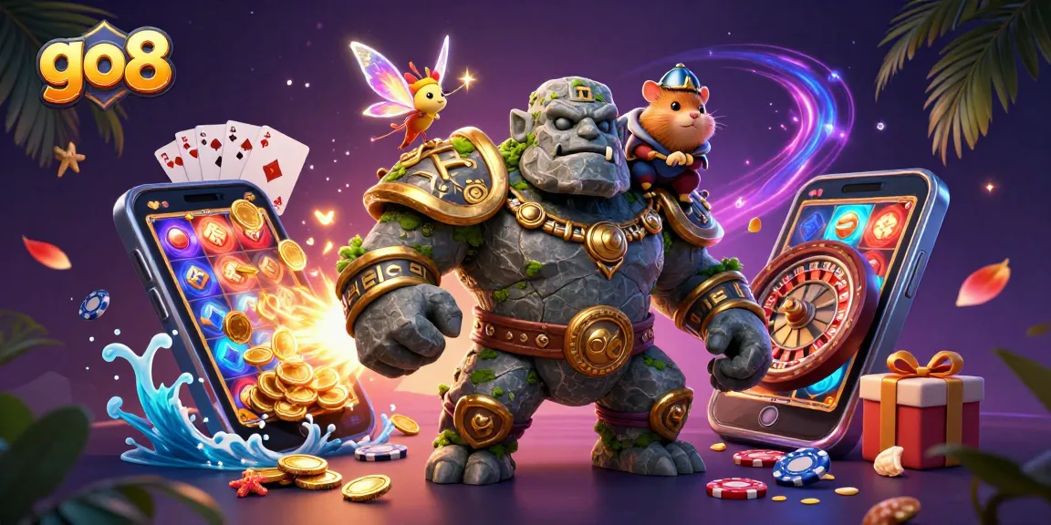 Experience the magic of go8 with immersive gaming elements and enchanting characters in a vibrant casino scene.