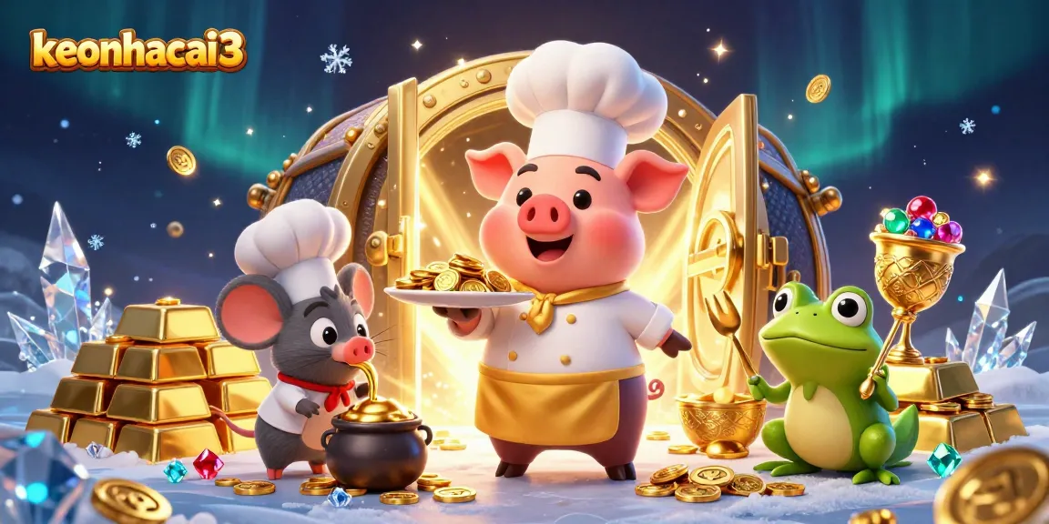 Experience winning strategies for keonhacai3 with vibrant casino elements and characters.