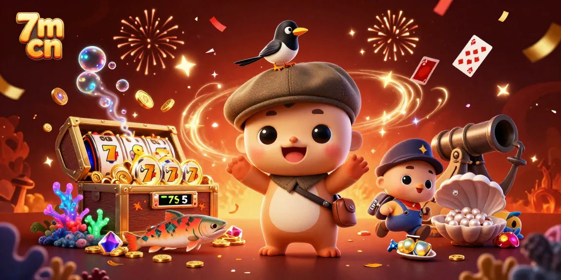 Experience the excitement of 7m cn with a vibrant casino-themed underwater scene full of treasures.