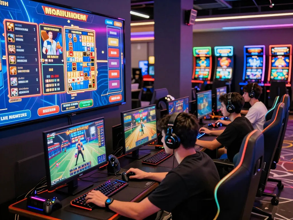 Engaging online gaming environment at 32win with players enjoying slots and dynamic gameplay.