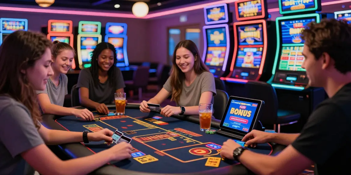 Exciting gaming environment showcasing players engaging with credit card casinos