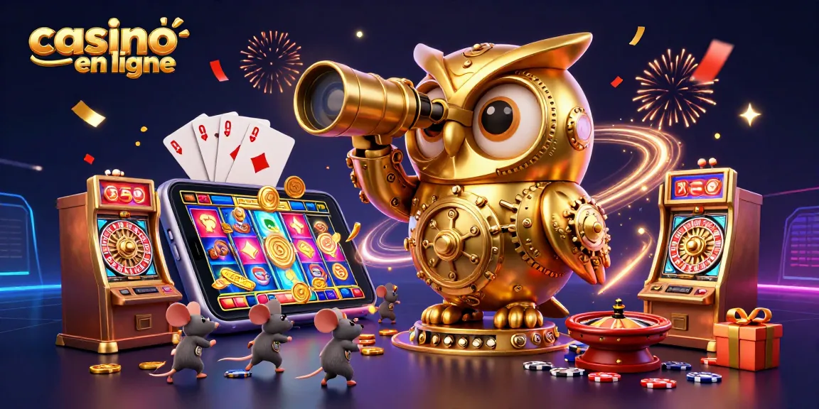Jouer au casino en ligne avec des machines à sous colorées et des pièces dorées débordant d'un smartphone.