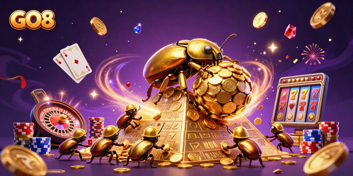 Spin to win at GO8’s vibrant casino with golden coins and thrilling jackpots.
