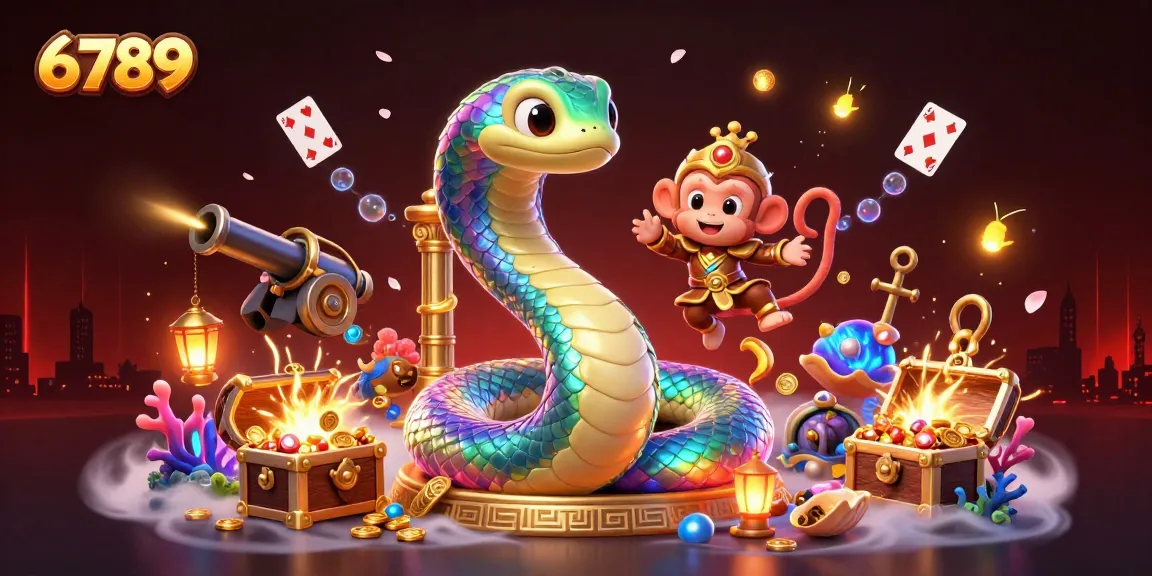 Experience the thrill of 6789 in a vivid casino scene filled with dynamic characters and elements.