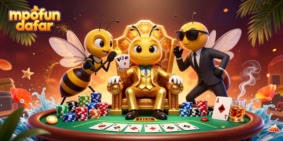 Experience the action of mpofun daftar with immersive 3D casino characters and vibrant elements.