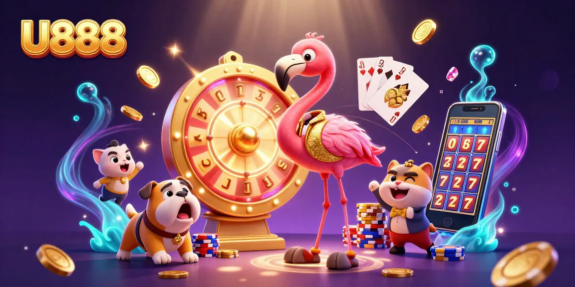 Experience exciting wins at U888's lively casino with dynamic games and vibrant graphics.